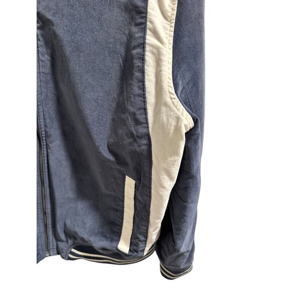 ✌️ 2/$40 ✌️American Eagle XL Denim Varsity Jacket With Honestly Script - Picture 2 of 7